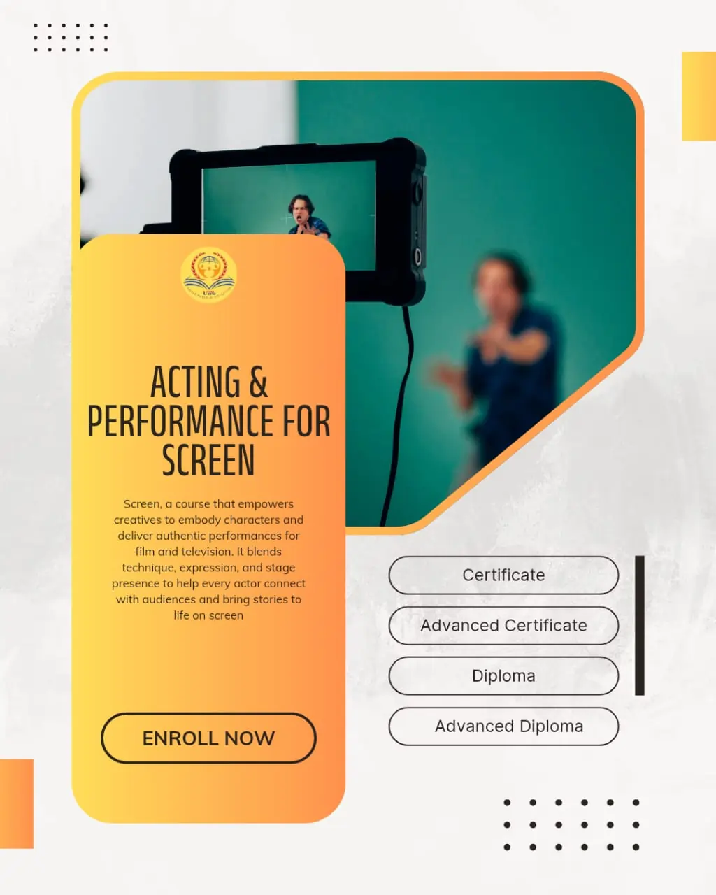 Acting & Performance for Screen