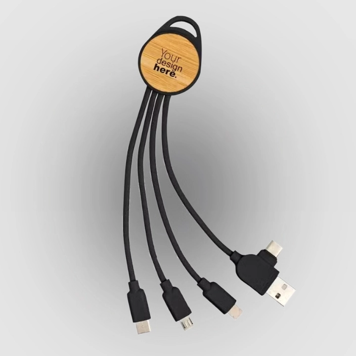 UWL Dan Bamboo Charging Cable (5-in-1)