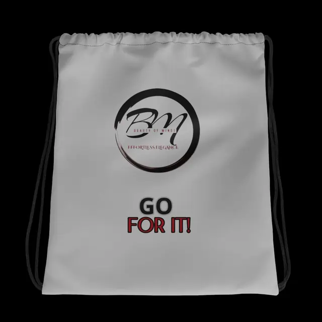 Beauty of Minds Drawstring All-Over Print Bag